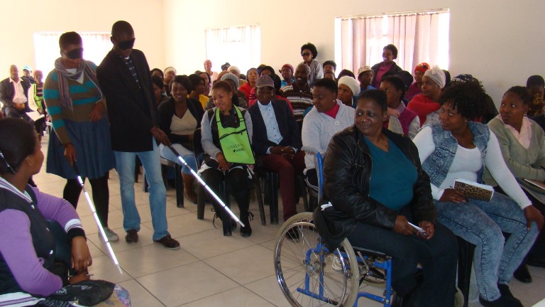 Disability Sensitisation participants engaging in activities
